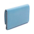 Loewe Trifold Wallet Anagram Vertical Small Blue Leather — view 2