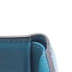 Loewe Trifold Wallet Anagram Vertical Small Blue Leather — view 6