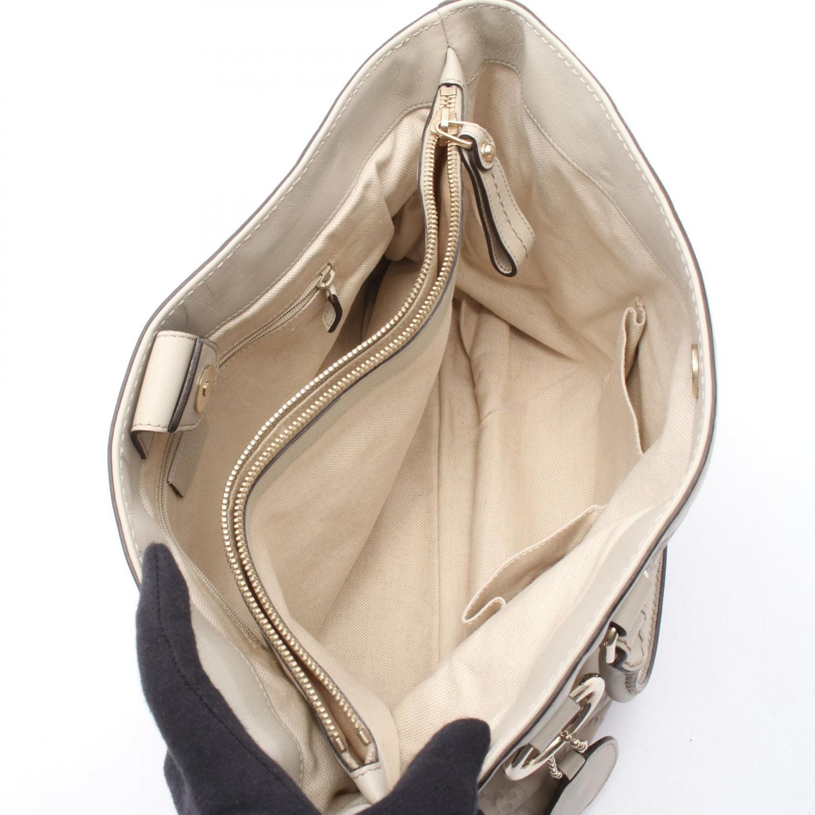 Gucci Tote Guccissima Beige Leather Guccissima — view 3