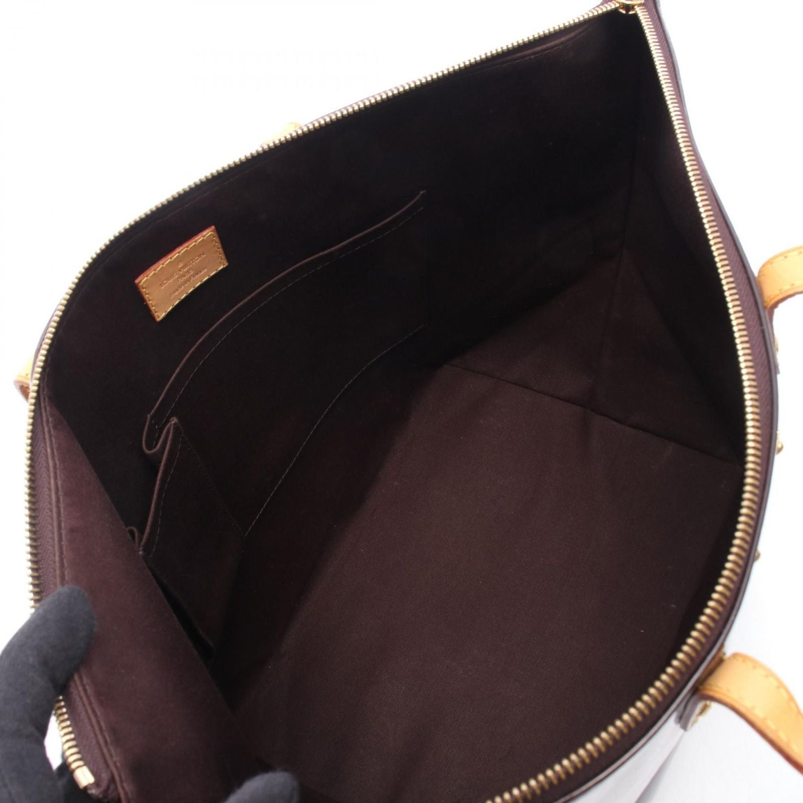 Louis Vuitton Tote Bellevue GM Monogram Vernis Amarante Leather — view 3