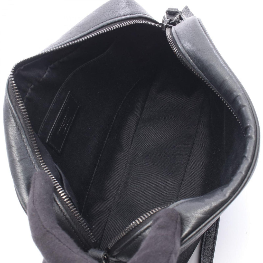Saint Laurent Paris Shoulder Bag Lou Monogram Black Leather — view 3