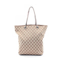 Gucci Tote GG Canvas Beige Dark Brown