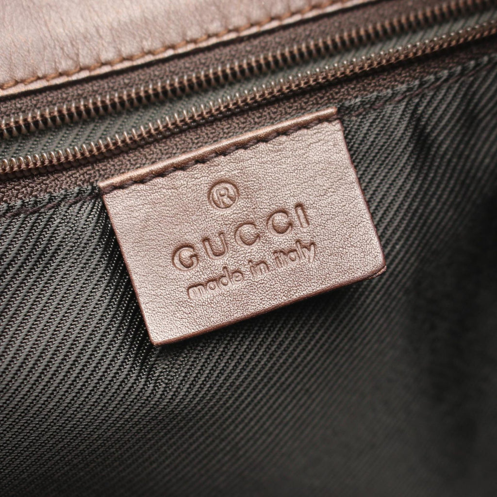 Gucci Tote GG Canvas Beige Dark Brown — view 4