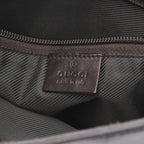Gucci Shoulder Bag GG Supreme Beige Dark Brown Canvas Leather — view 4
