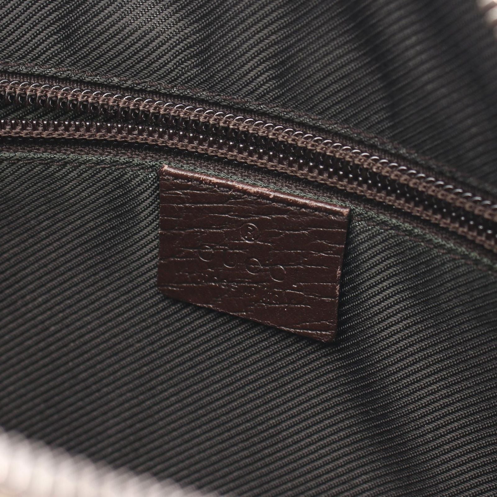 Gucci Shoulder Bag GG Supreme Beige Dark Brown Canvas Leather — view 4