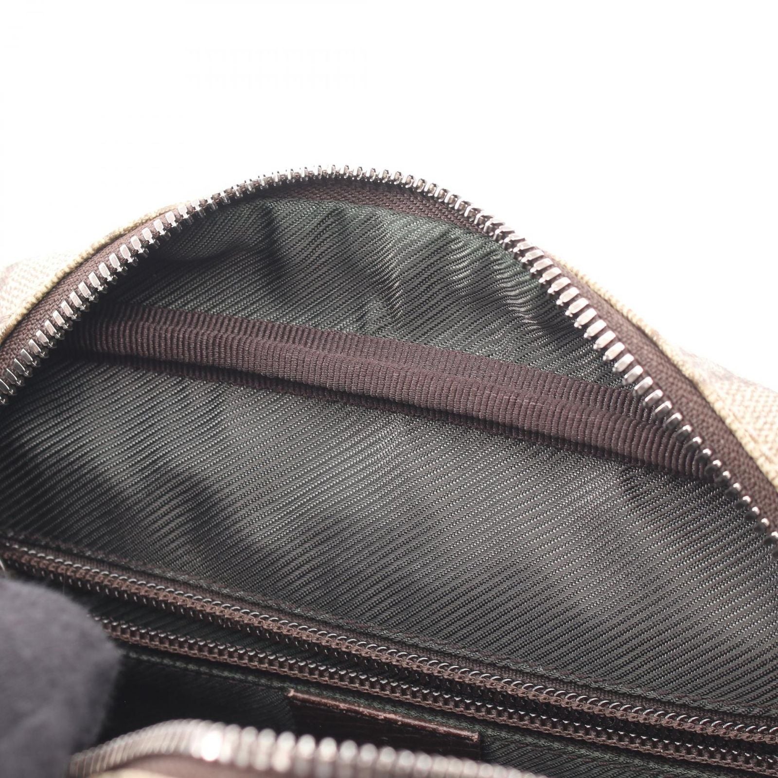 Gucci Shoulder Bag GG Supreme Beige Dark Brown Canvas Leather — view 5