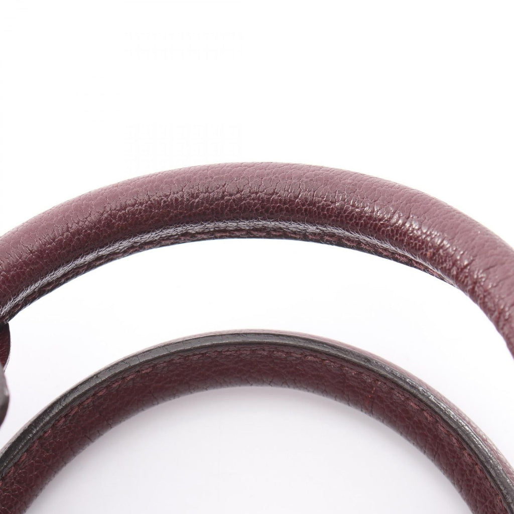 Loewe Handbag Amazona 28 Ivory Pink Bordeaux Leather — view 6