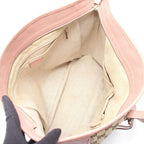 Gucci Tote Bree Beige Pink Canvas Leather — view 3