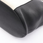 Bottega Veneta Tote Basket Ivory Black Canvas Leather — view 5