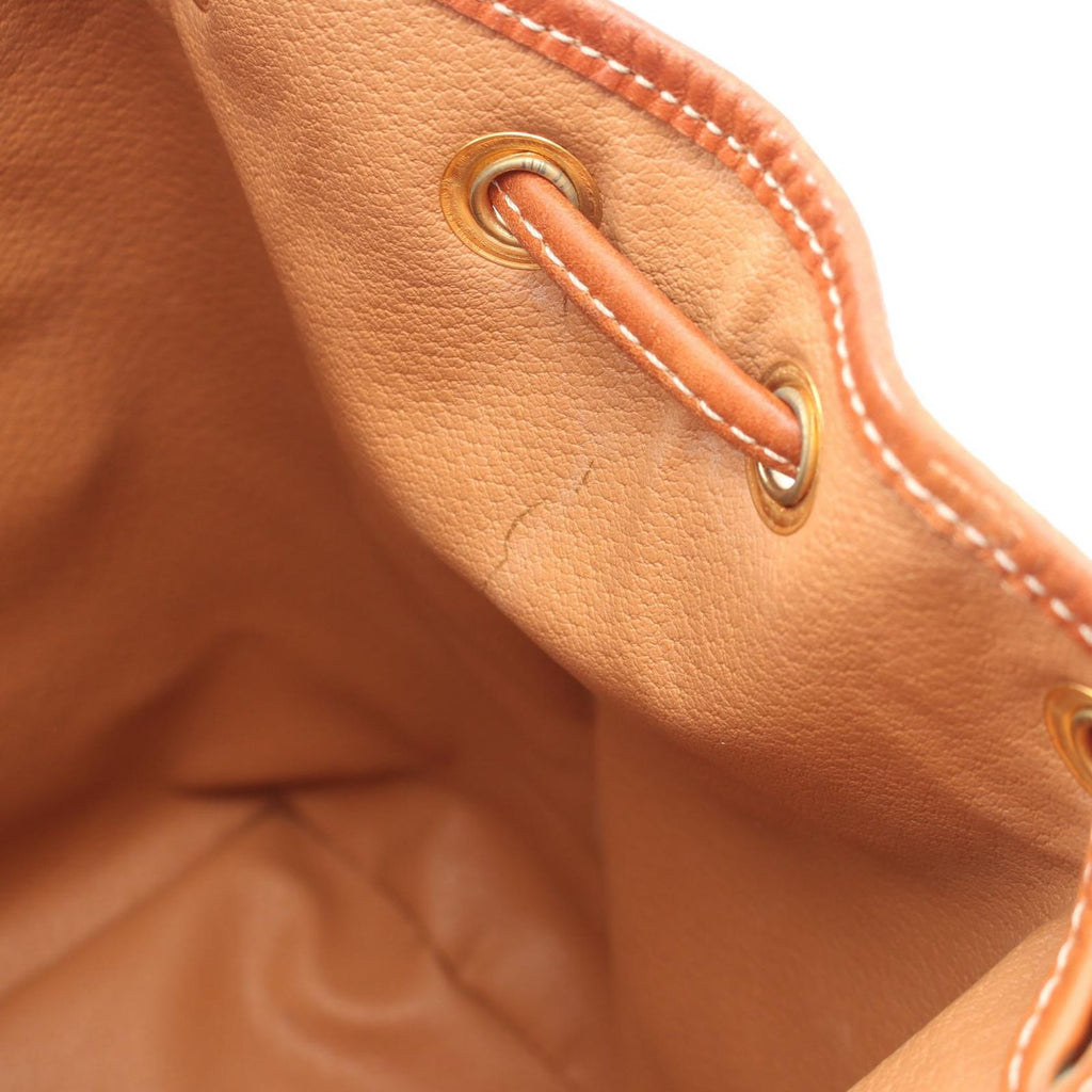 Celine Backpack Macadam Brown Canvas Leather — view 8