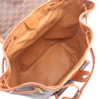 Celine Backpack Macadam Brown Canvas Leather — view 3