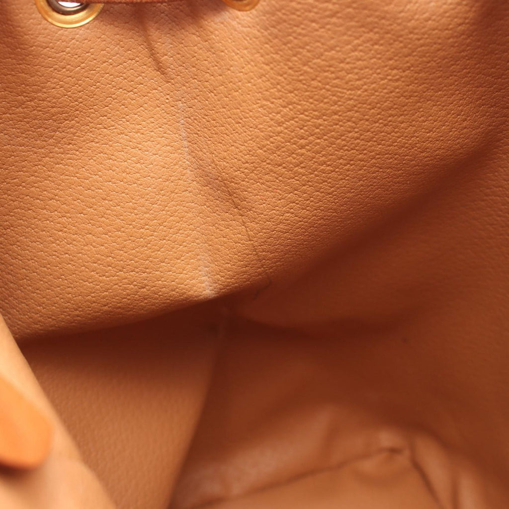 Celine Backpack Macadam Brown Canvas Leather — view 7