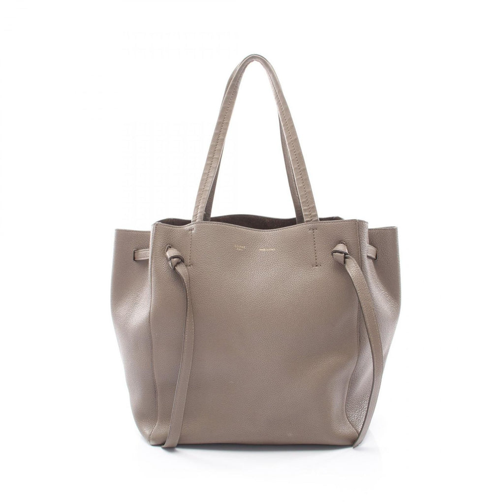 Celine Tote Cabas Phantom Small Gray Leather