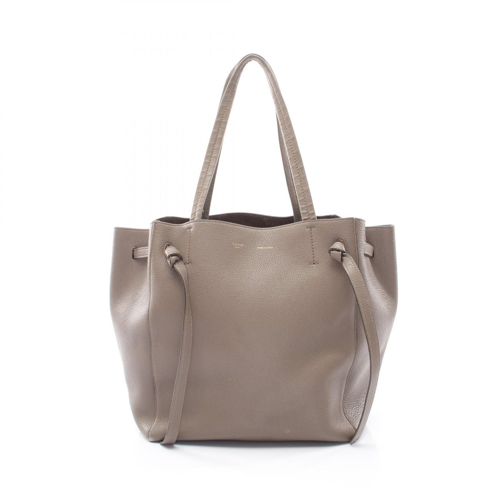 Celine Tote Cabas Phantom Small Gray Leather