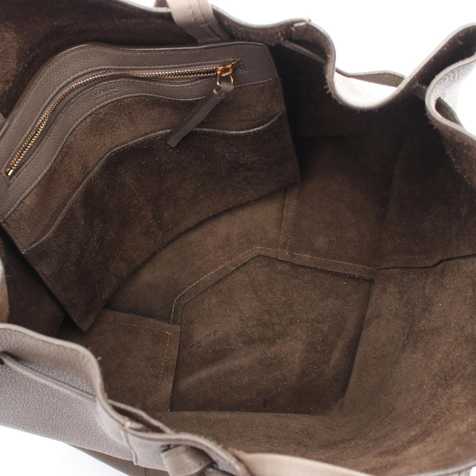 Celine Tote Cabas Phantom Small Gray Leather — view 3
