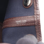 Hermes Tote Garden Party TPM 2-Way Rouge Ash Bordeaux Canvas Leather TPM — view 4