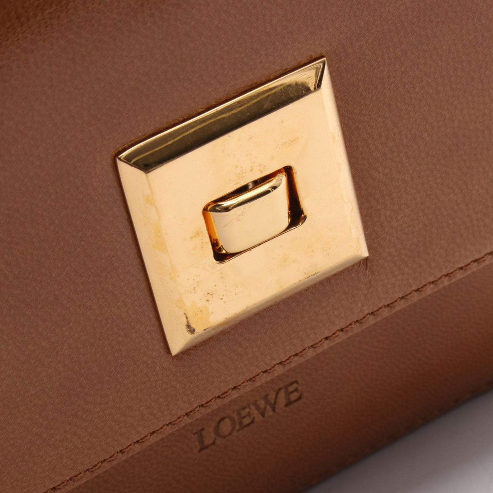 Loewe Shoulder Bag Brown Leather — view 8