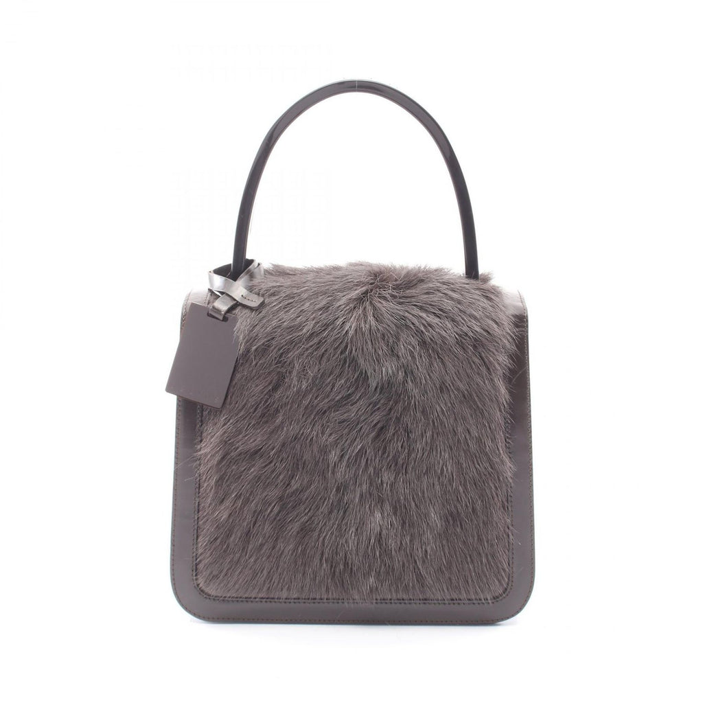 Celine Handbag Dark Brown Leather