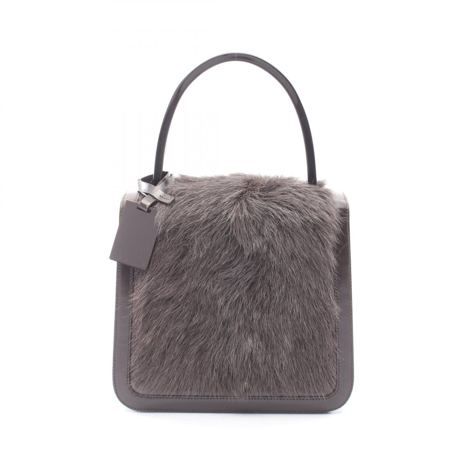 Celine Handbag Dark Brown Leather