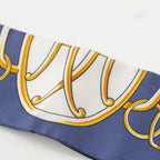 Hermes Twilly Lift Profile Silk Scarf Navy — view 5