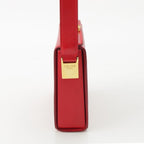 Celine Vintage Leather Shoulder Bag Red Gold — view 3