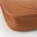Hermes Evelyne 3 Trois 29 PM Taurillon Clemence Amazon Shoulder Bag Gold — view 9
