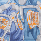 Hermes Carre Silk Horse Reality Scarf Blue — view 6