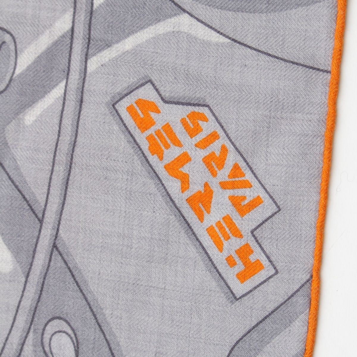 Hermes Carre Silk Horse Reality Scarf Blue — view 7