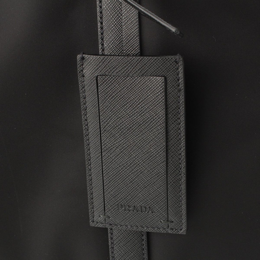 Prada Tessuto Nylon 2-Way Hand Shoulder Business Bag Triangle Logo Bag Black — view 9
