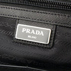 Prada Tessuto Nylon 2-Way Hand Shoulder Business Bag Triangle Logo Bag Black — view 7