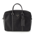 Prada Tessuto Nylon 2-Way Hand Shoulder Business Bag Triangle Logo Bag Black
