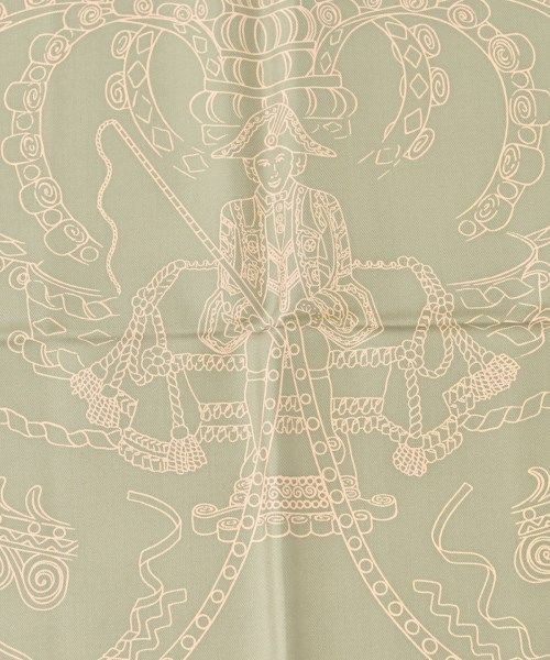 Hermes Bandana Scarf Khaki — view 4