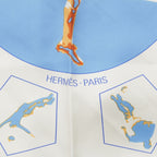 Hermes Carre 90 Vive les Champions! Viva Champion Silk Scarf White Blue — view 7