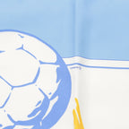 Hermes Carre 90 Vive les Champions! Viva Champion Silk Scarf White Blue — view 8