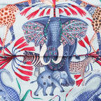 Hermes Carre 90 la Marche du Zambeze on the Zambezi Silk Scarf Blue — view 6