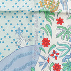 Hermes Carre 90 Silk le Premier Chant Song of Beginnings Scarf Blue Multicolor — view 7
