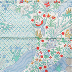 Hermes Carre 90 Silk le Premier Chant Song of Beginnings Scarf Blue Multicolor — view 6