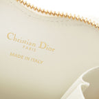 Dior Leather Cannage Heart Chain Mini Shoulder Bag Pouch White — view 7