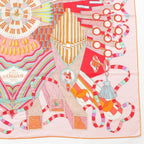Hermes Carre Geant 140 Point D'orgue Cashmere Silk Fermata Shawl Pink Multicolor — view 5