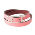 Hermes Behapi Double Tour Bracelet Swift Pink Bordeaux