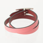 Hermes Behapi Double Tour Bracelet Swift Pink Bordeaux — view 3