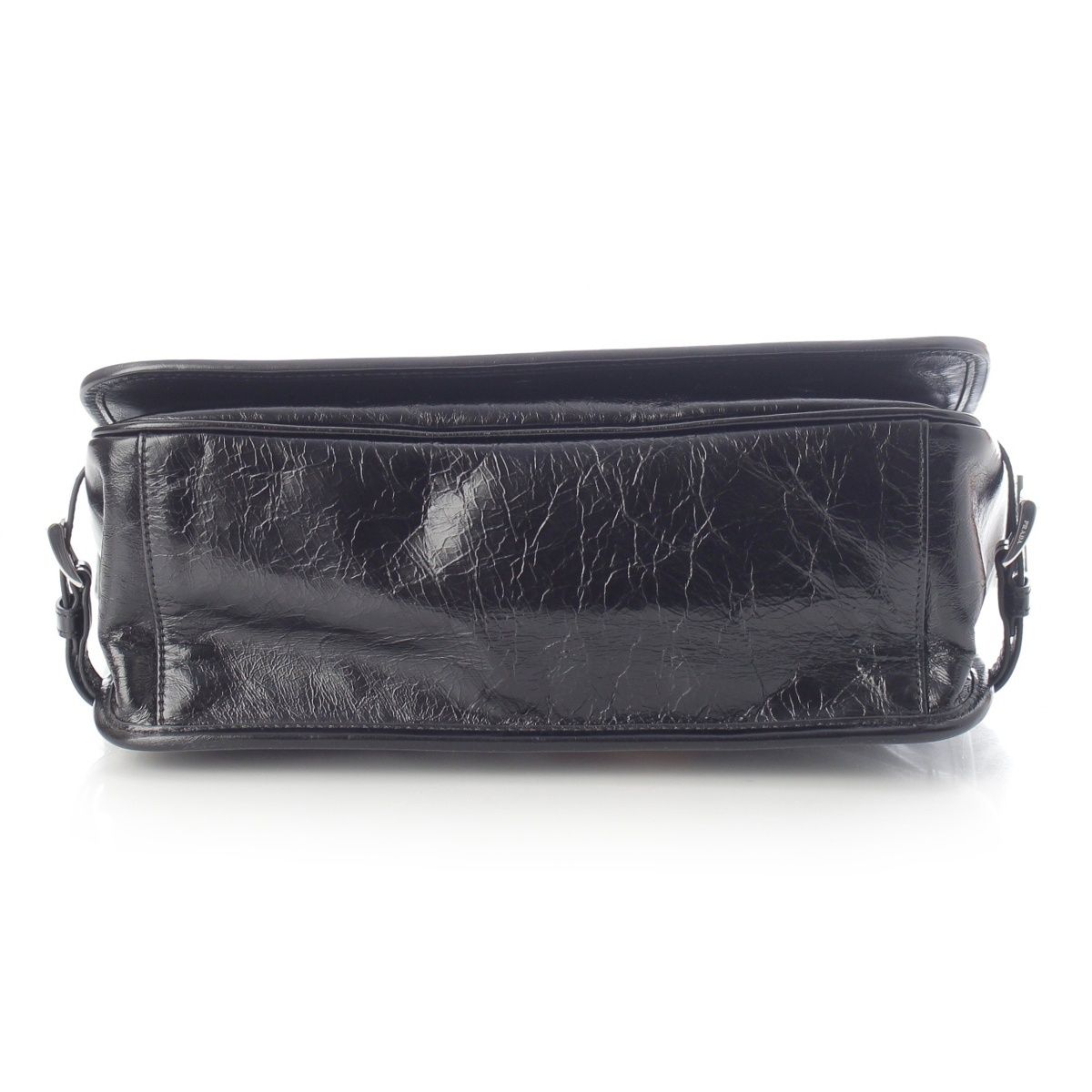 Prada Looks Leather Shoulder Messenger Bag Black — view 5
