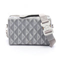 Dior Shoulder Bag CD Diamond Rango 22 Gray Canvas Leather CD