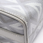 Dior Shoulder Bag CD Diamond Rango 22 Gray Canvas Leather CD — view 9