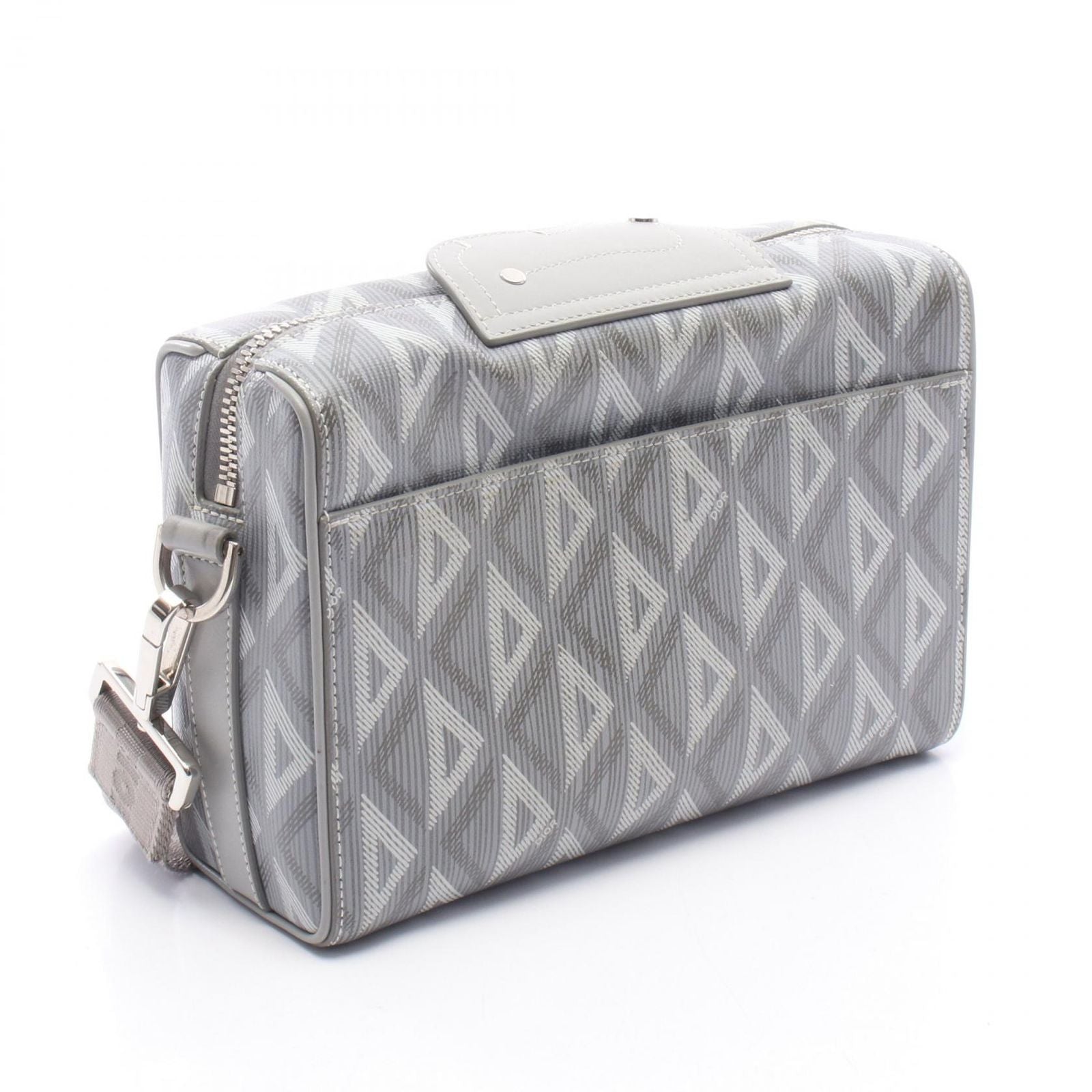 Dior Shoulder Bag CD Diamond Rango 22 Gray Canvas Leather CD — view 2