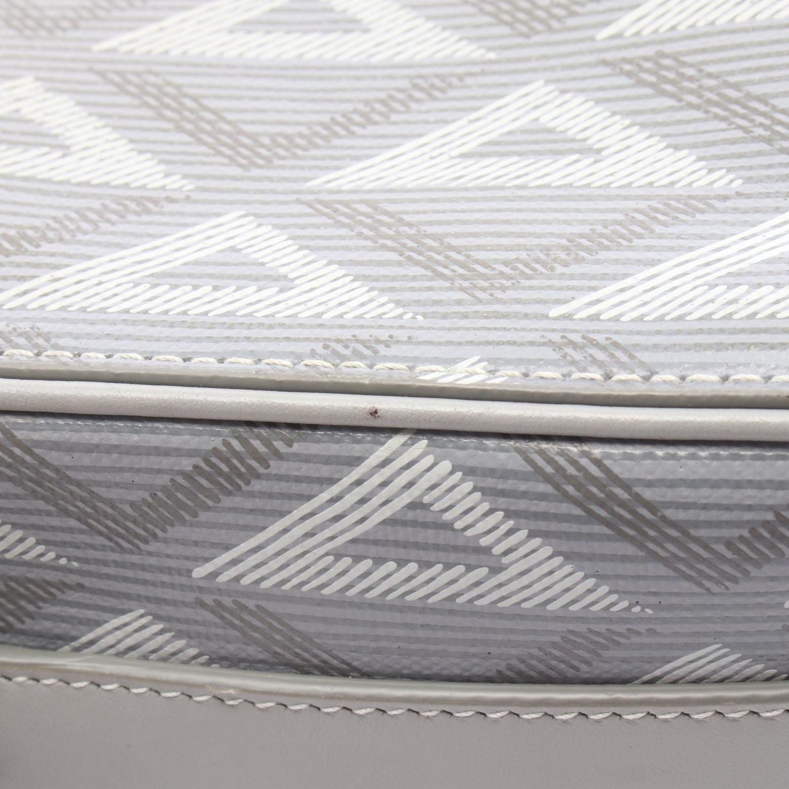 Dior Shoulder Bag CD Diamond Rango 22 Gray Canvas Leather CD — view 7