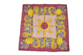 Celine Scarf Vintage Triomphe Chain Silk Pink Check