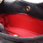 Chanel Shoulder Bag Quilted Small Hobo Black — view 7