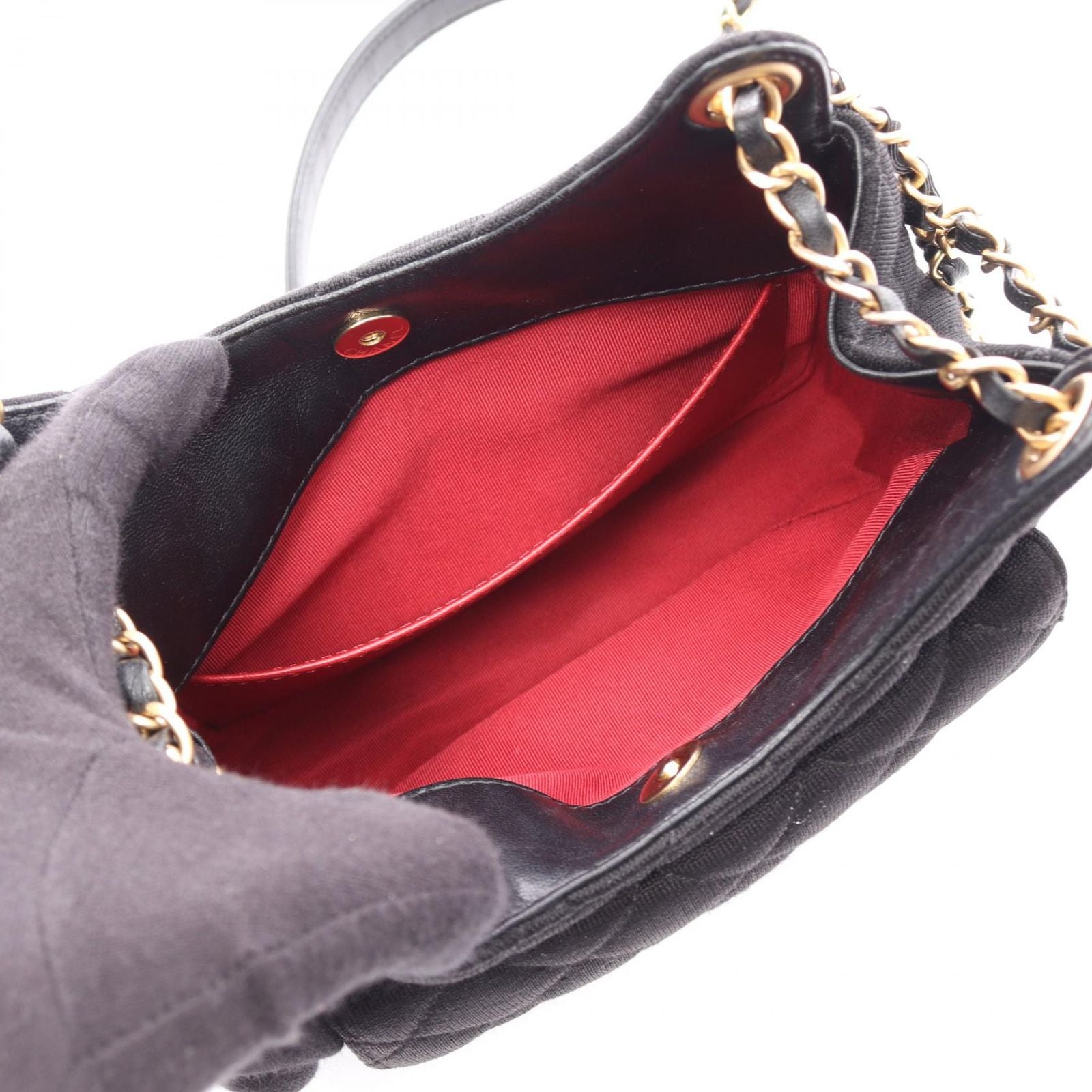 Chanel Shoulder Bag Quilted Small Hobo Black — view 3