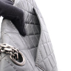 Chanel Shoulder Bag 2.55 Quilted Double Flap Gray Calf Chain — view 6